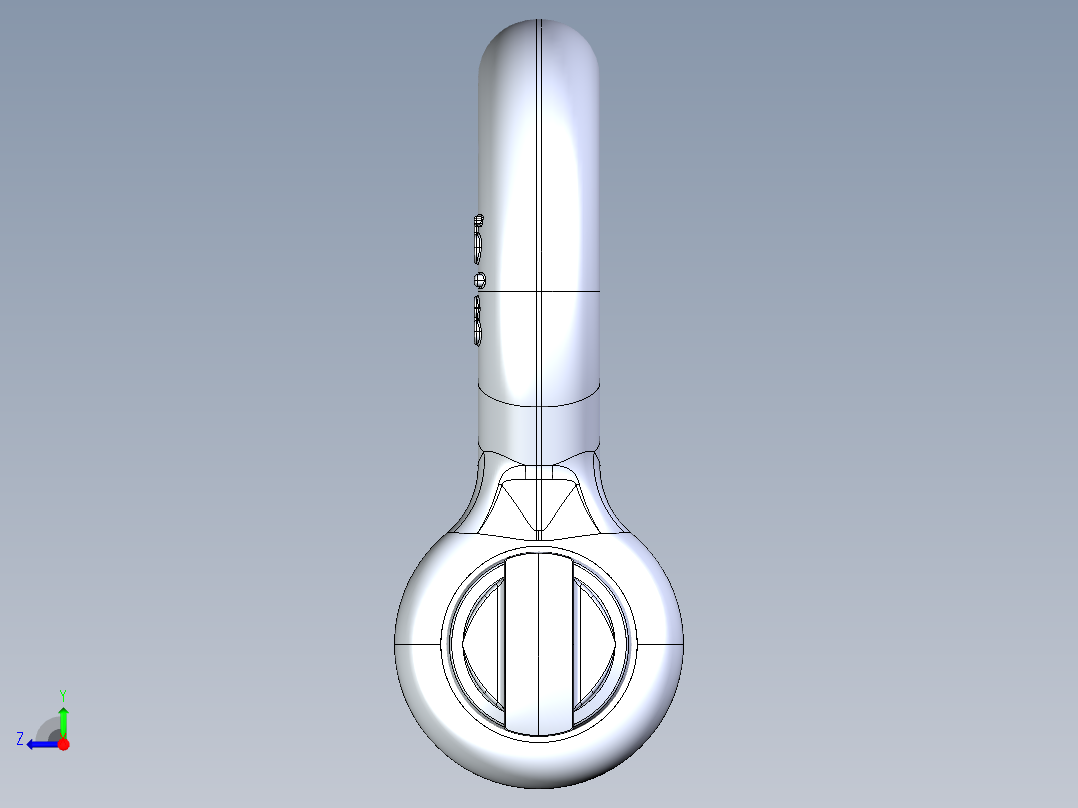 紧固件-IGES 0.6250 D-Ring Shackle右视图