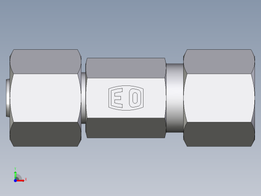 卡套式工业通用硬管接头EO_Distance_piece_adapter_DA08ZL71前视缩略图