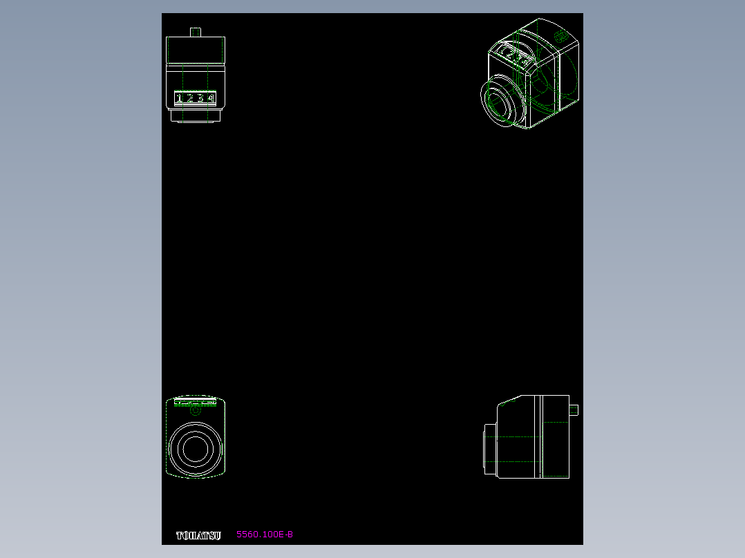 位置顯示器5560-2D多系列多零件图纸模型
