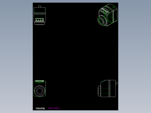 位置顯示器5560-2D多系列多零件图纸模型