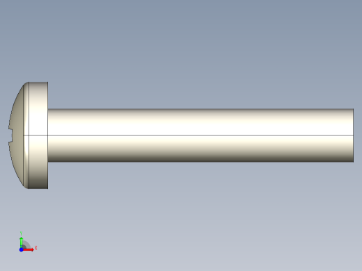 螺丝 M3.5 十字盘头-M3.5 x 20 Screw head.STEP前视缩略图