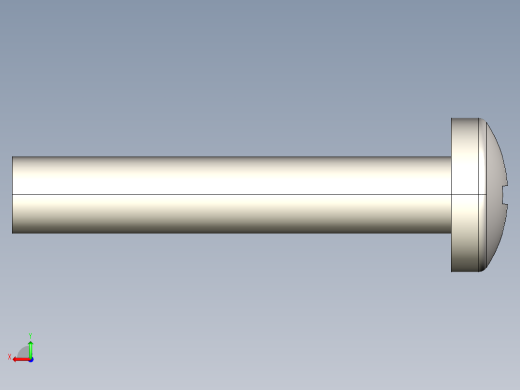 螺丝 M3.5 十字盘头-M3.5 x 20 Screw head.STEP后视缩略图