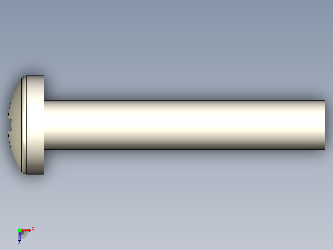 螺丝 M3.5 十字盘头-M3.5 x 20 Screw head.STEP俯视图