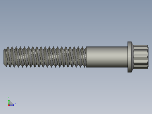 1-4in-20 1.5long 12-point screws.STEP左视缩略图