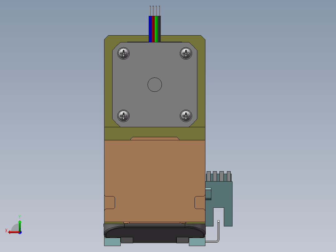 MTH丝杆半封闭模组MTH5M-BM-42后视图
