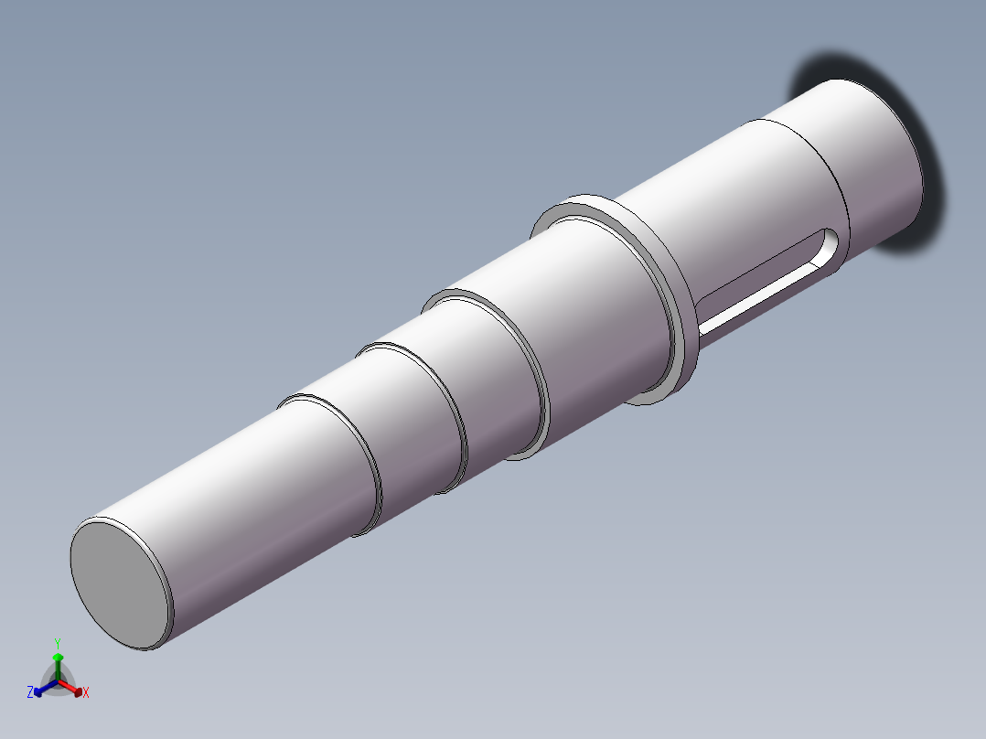 低速轴正等轴测图