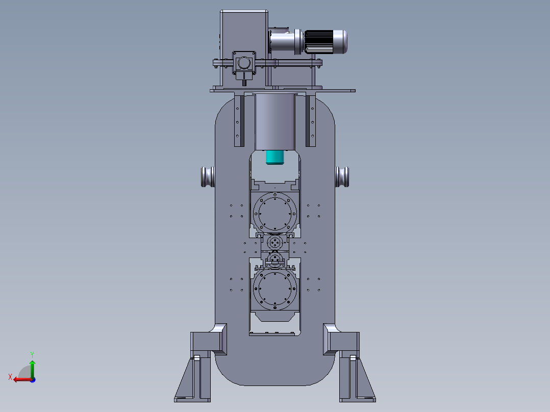 650VC四辊轧机sw三维模型含参数可编辑后视图