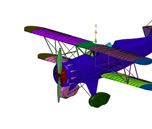低速时代的天空双翼机