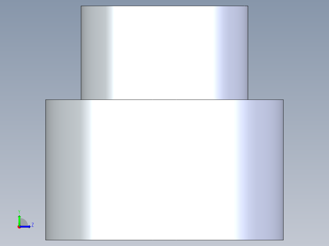聚氯乙烯配件11-Sch80_ReducerCoupling_SxS_829-250_2in x 1.25in左视图