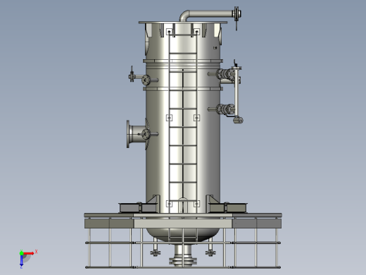 石油和天然气储罐压力容器俯视缩略图
