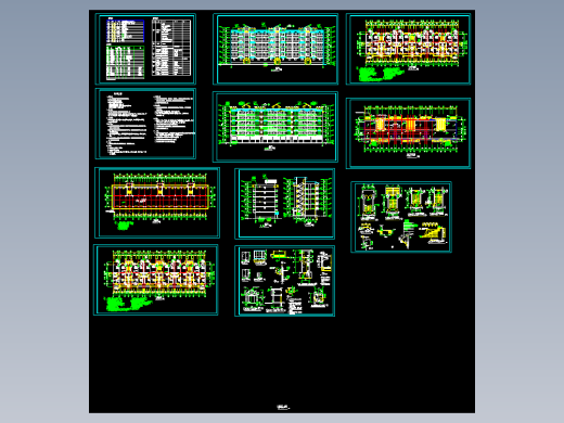 多层住宅楼建筑施工图 12