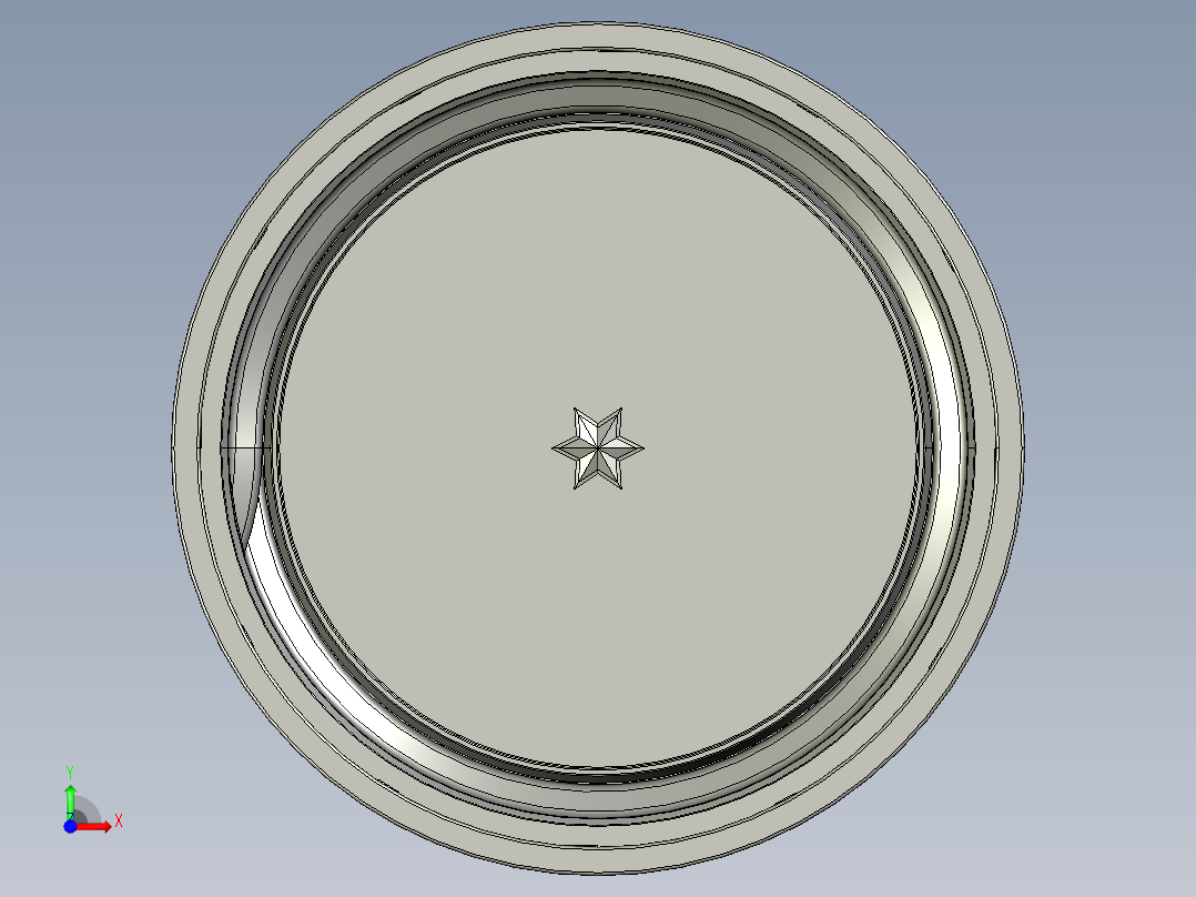 瓶盖、盖子(22)前视图