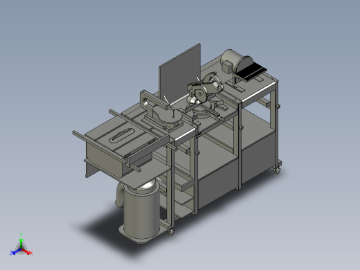 带翻转和倾斜的木工工作台