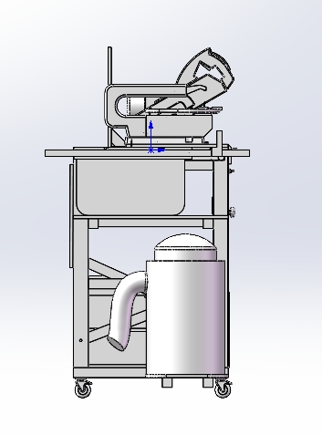 带翻转和倾斜的木工工作台