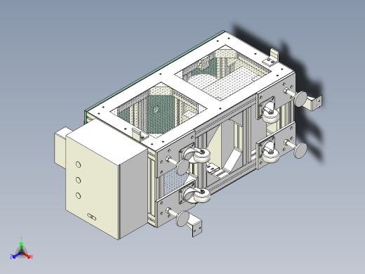 钢结构设备操作台三维设计