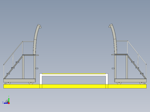 船舶加工生产工作台设计右视缩略图