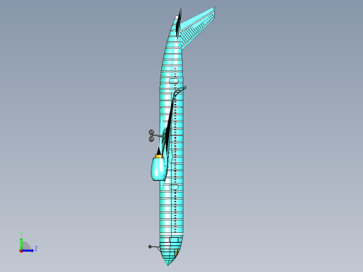 B2004120-空客A350-900客机左视缩略图