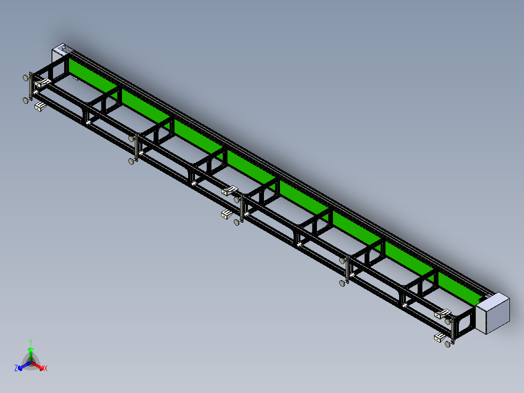 8米输送线主视图