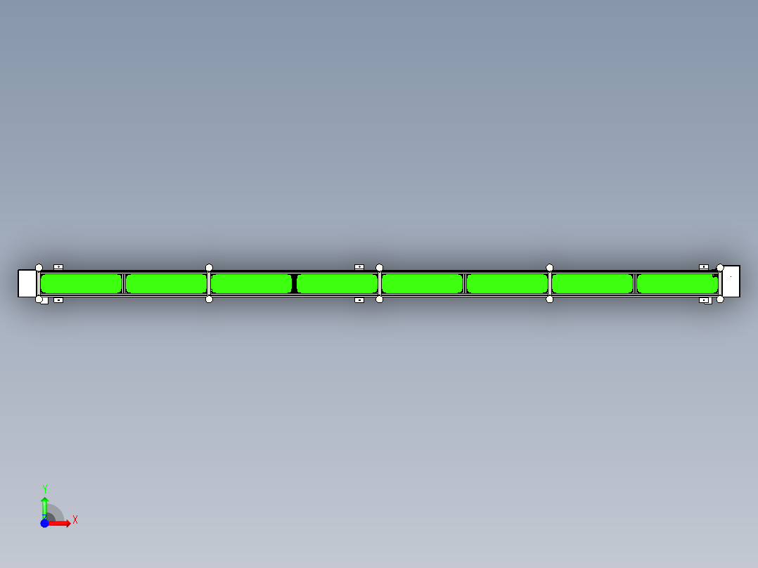 8米输送线前视图