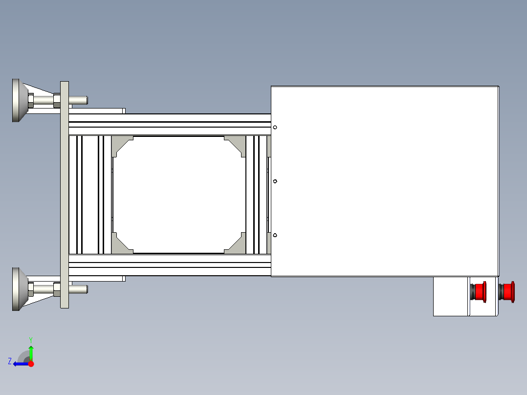 8米输送线右视图