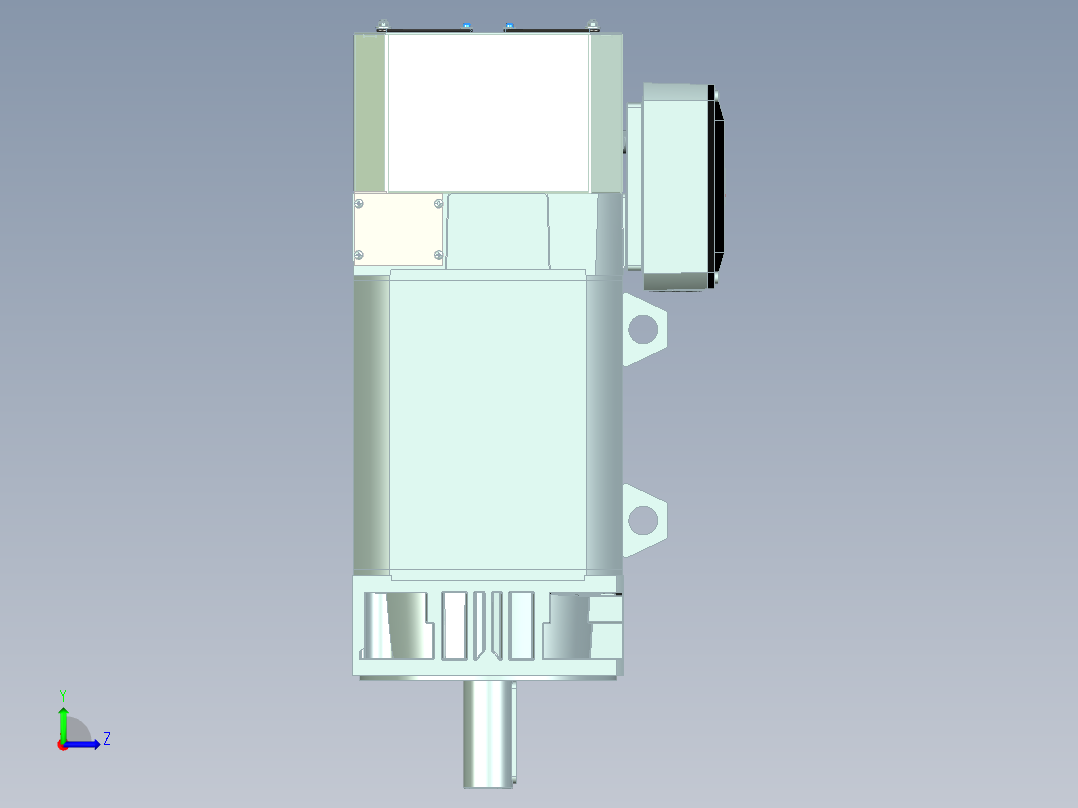ABB M3EB 132D 4 - 3GEB132744-HDA左视图