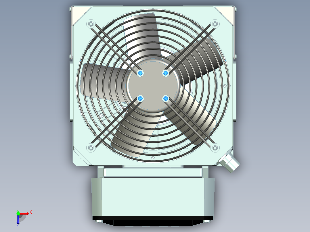 ABB M3EB 132D 4 - 3GEB132744-HDA俯视图