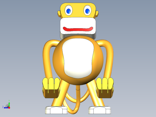 B2005114-可爱猴子手机支架右视缩略图