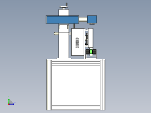 激光打标机打码设备3D模型左视缩略图