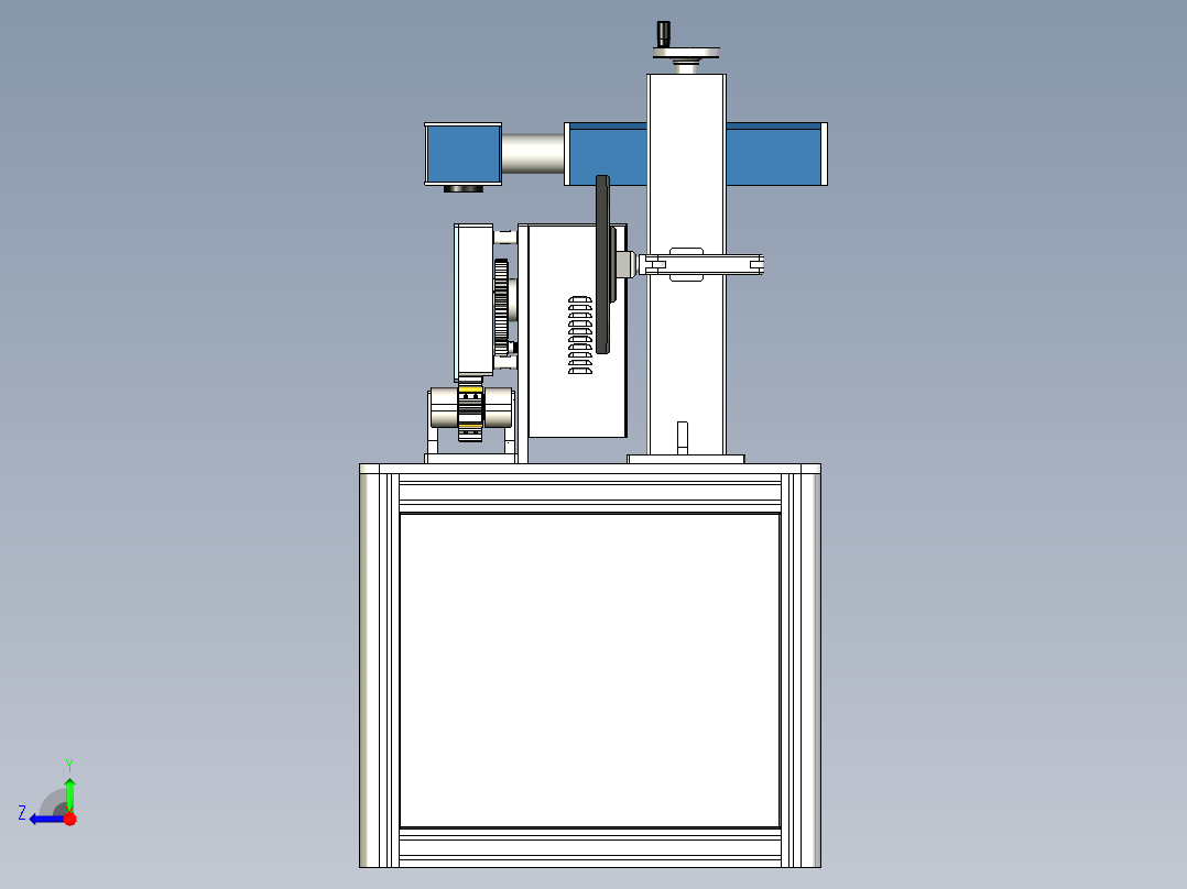 激光打标机打码设备3D模型右视图