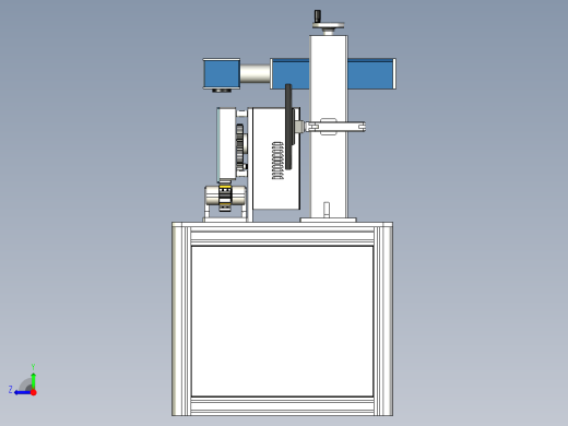 激光打标机打码设备3D模型右视缩略图