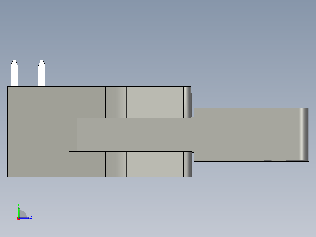 IDC 16P遥控连接器左视图