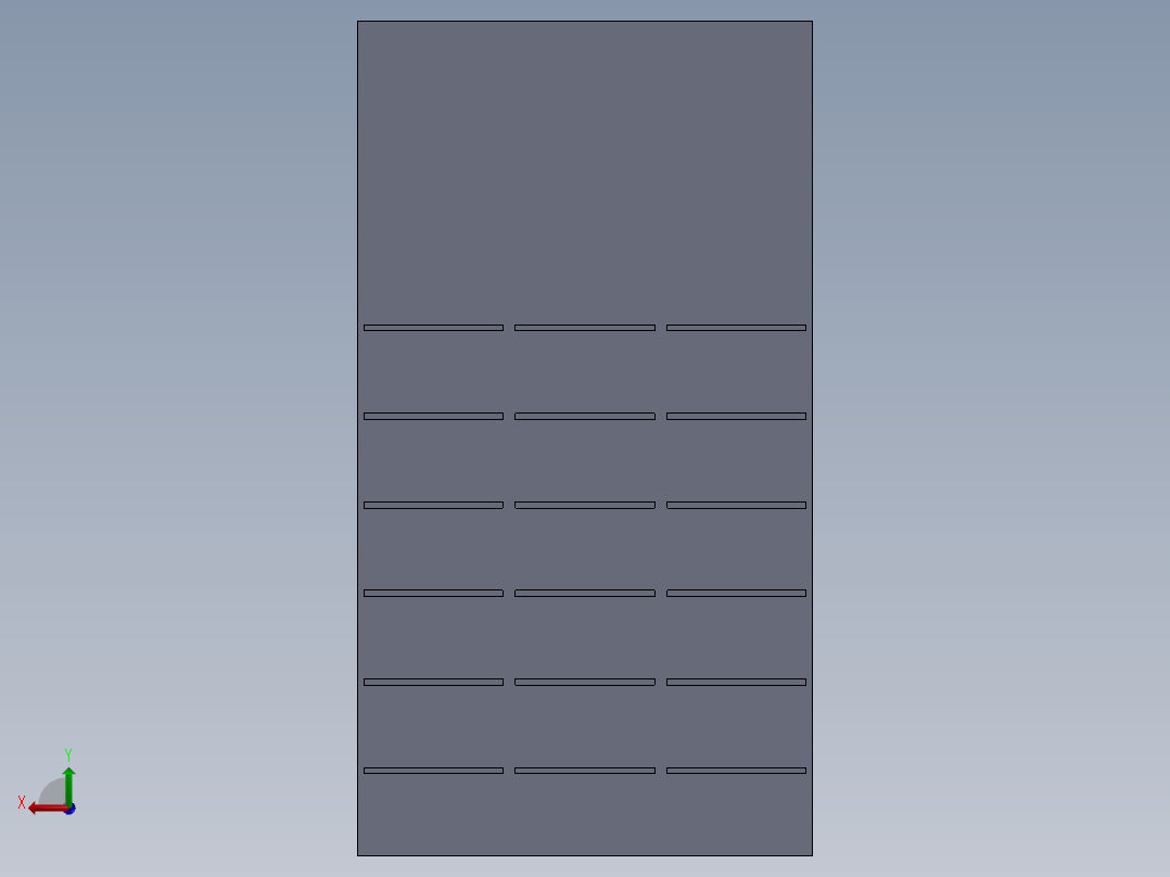 塑料垃圾箱的垃圾架后视图