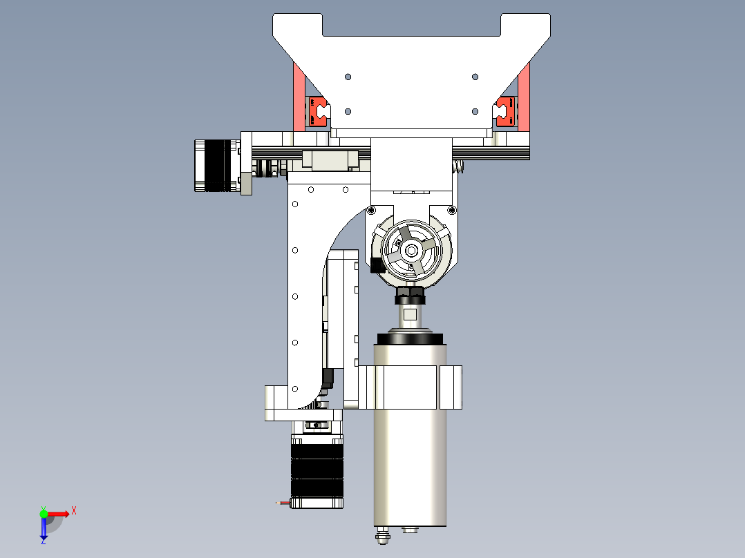 Original小型数控车削车床3D数模图纸俯视图