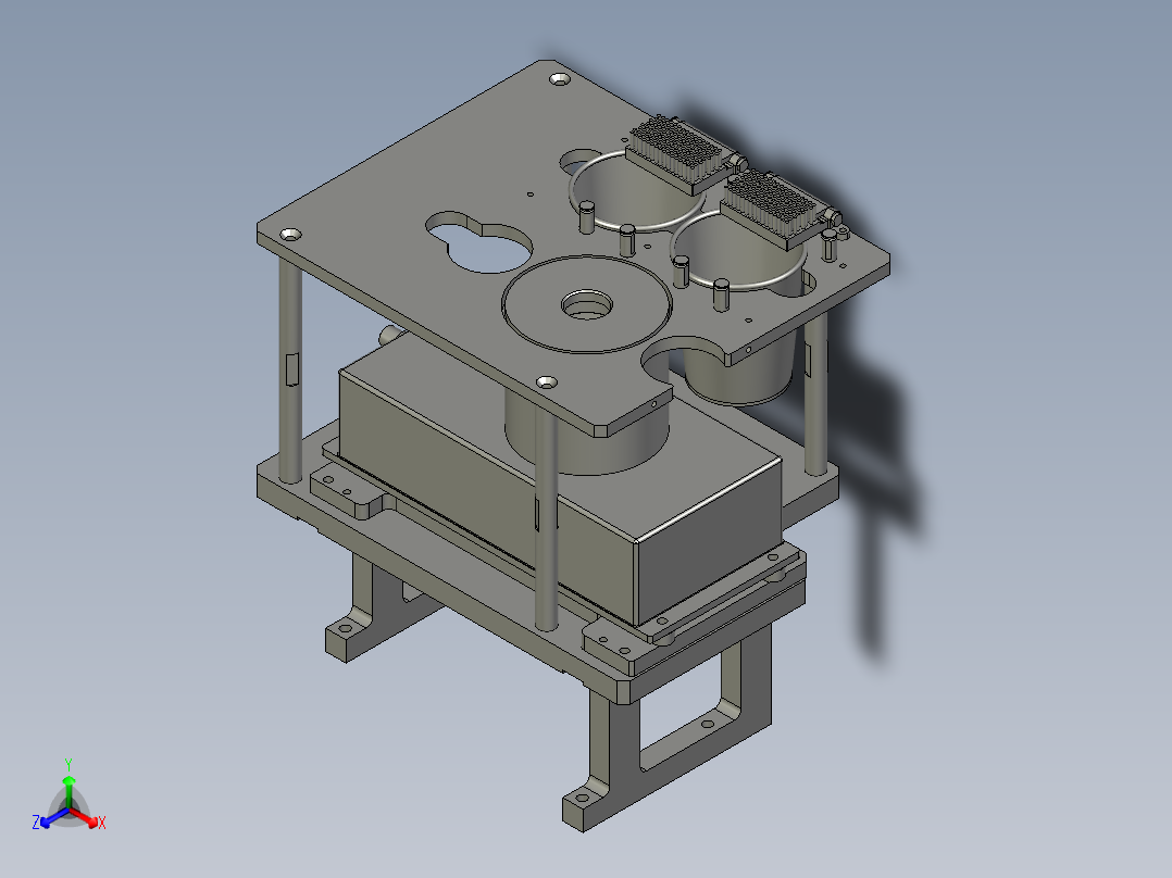 E19793-1E2-300-X1秤重模块正等轴测图