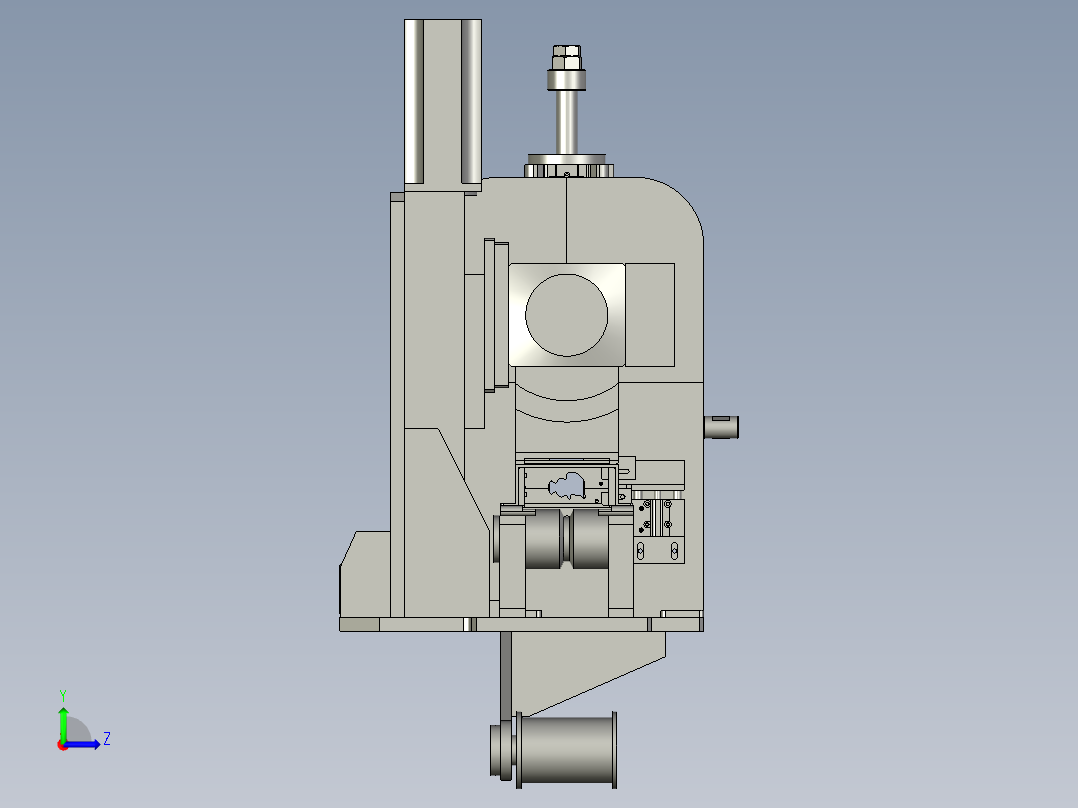 锯切-裁断机构左视图