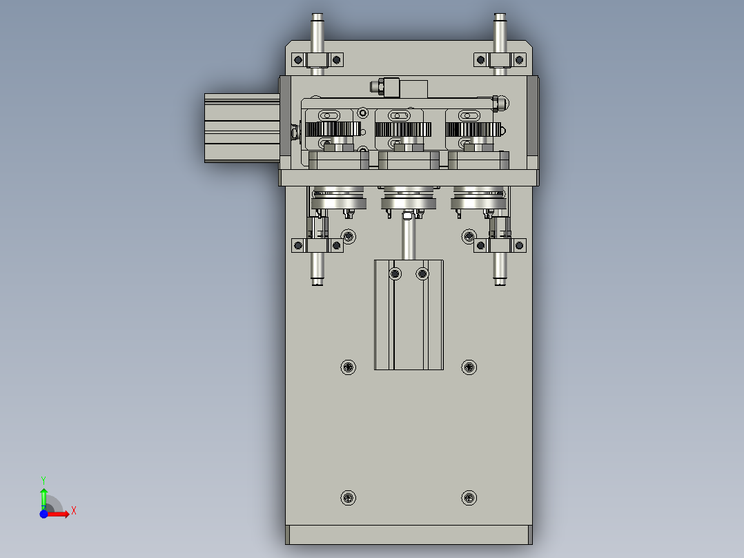 LBZL-F0-锁盖组件前视图