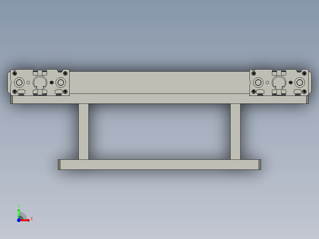 靠边定位装配体前视图