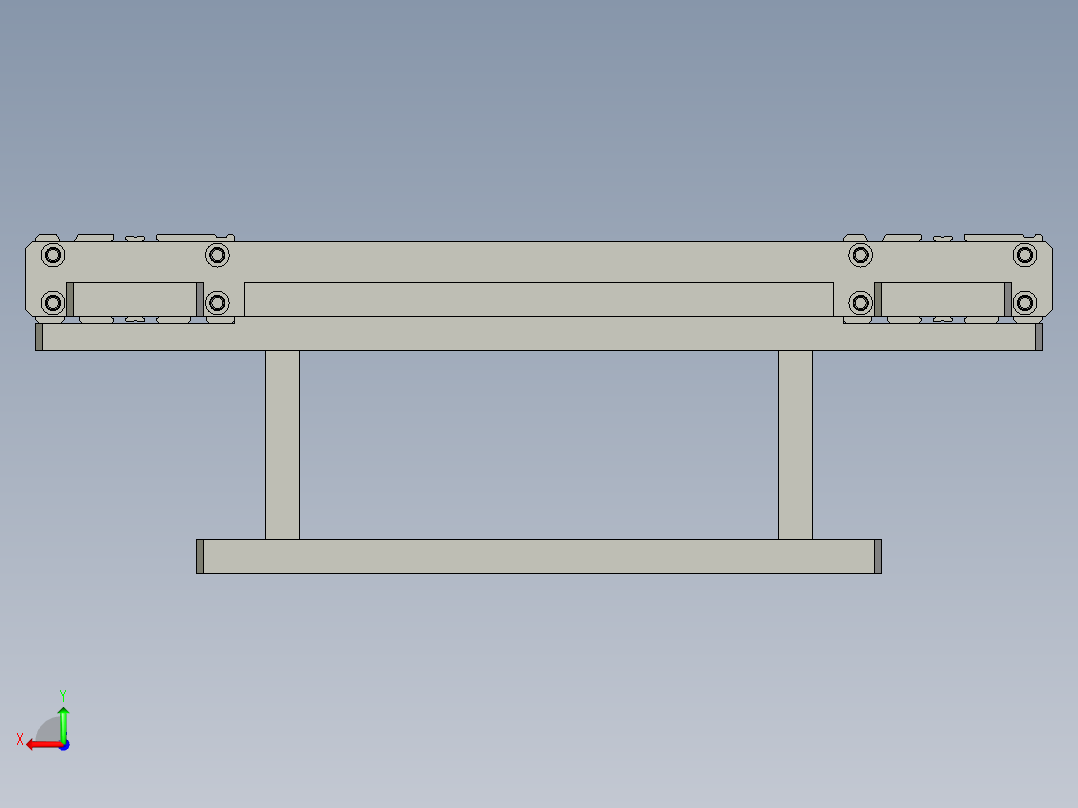靠边定位装配体后视图