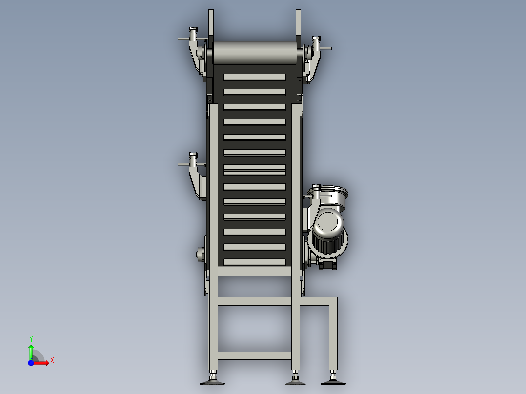 白河-延安-延安-小药理料前斜皮带一-Y前视图
