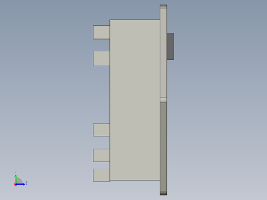 AC品字电源插座三合一AC08左视缩略图