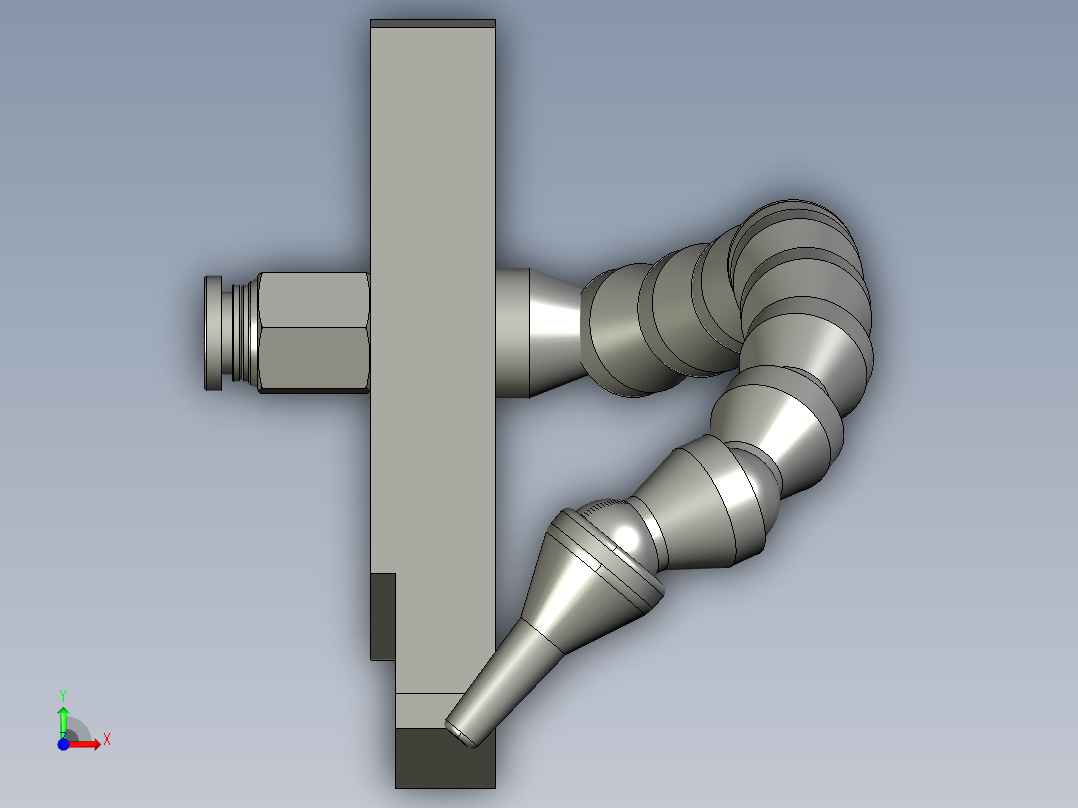 万接管组合前视图