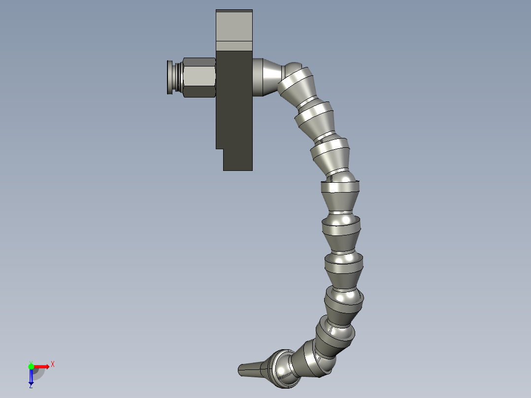 万接管组合俯视图