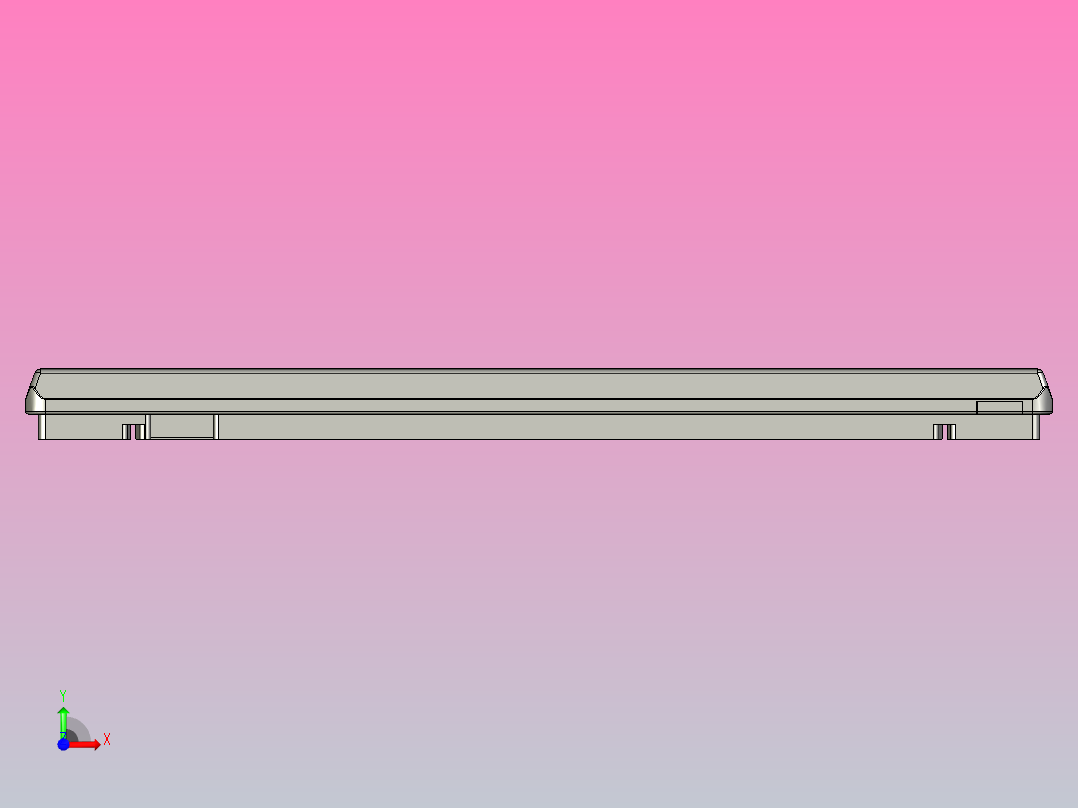 TP1A-240X400-T5-C1钢制承载板托盘前视图