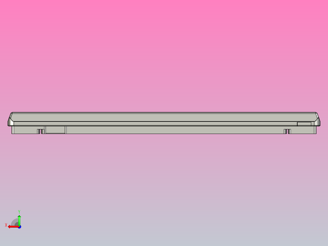 TP1A-240X400-T5-C1钢制承载板托盘后视图