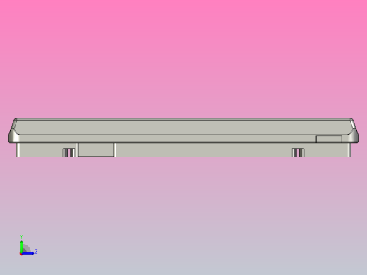 TP1A-240X400-T5-C1钢制承载板托盘左视缩略图