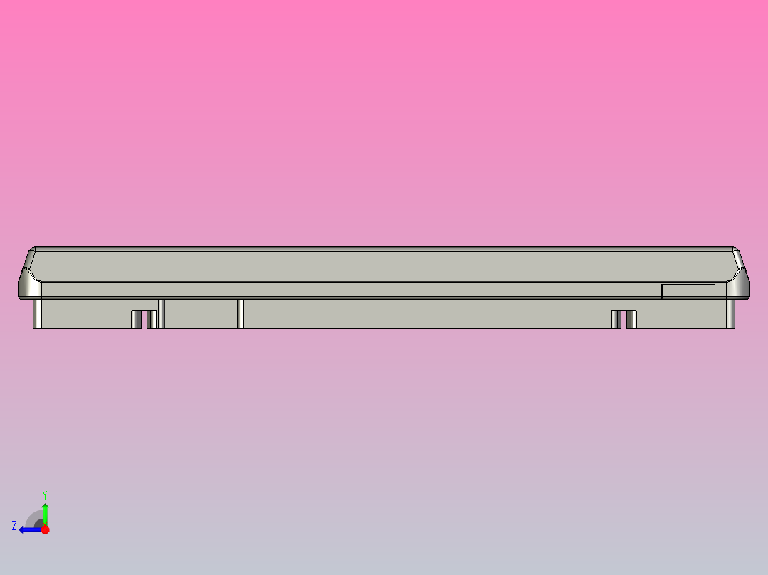 TP1A-240X400-T5-C1钢制承载板托盘右视图