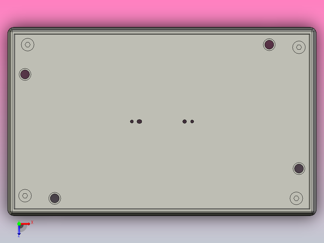 TP1A-240X400-T5-C1钢制承载板托盘俯视图