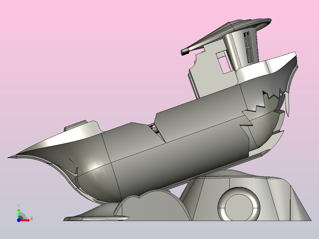 沉船步骤前视图