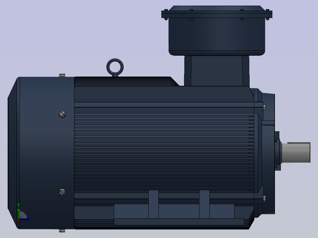 三相异步电动机YB3-355S-(4,6,8,10)左视图