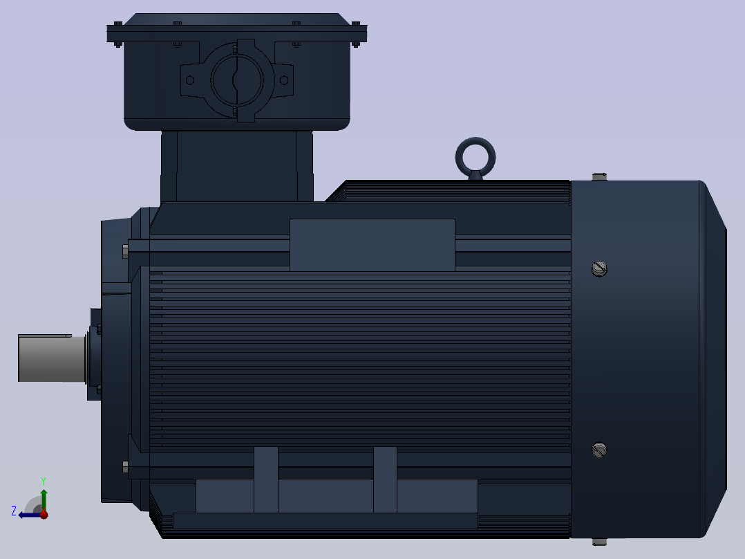三相异步电动机YB3-355S-(4,6,8,10)右视图